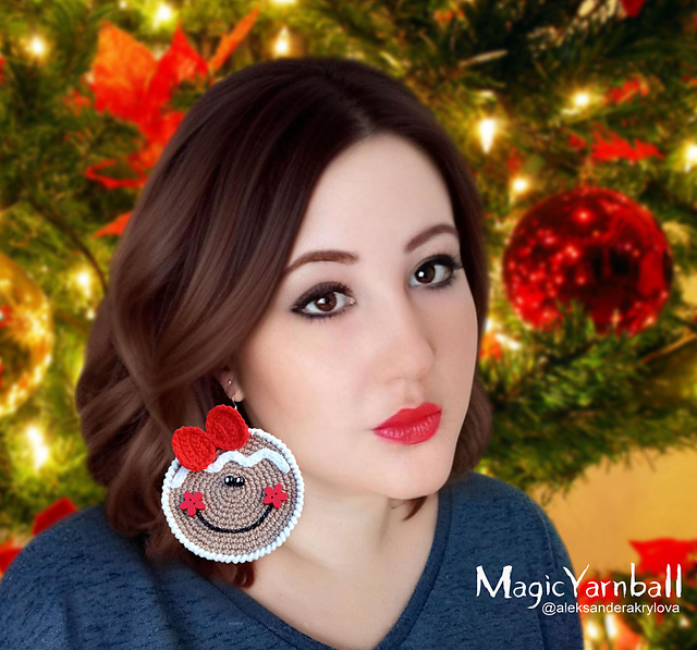 "Gingerbread Girl" earrings