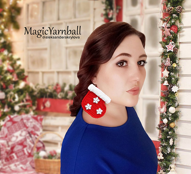 "Santa Claus Boots" Earrings