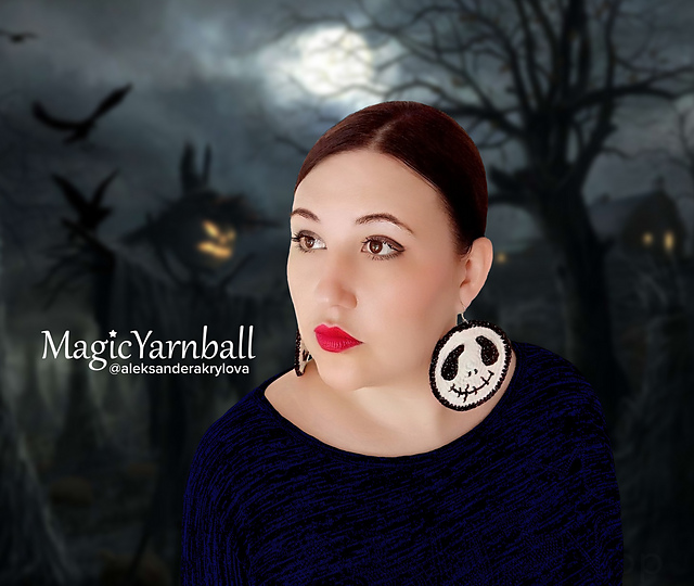 Halloween earrings Skull