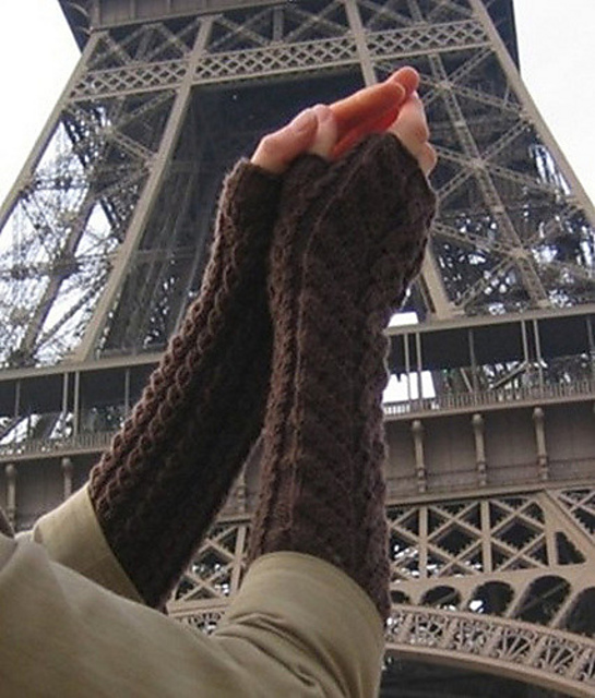 Falling Leaves Wristwarmers