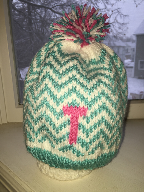 Chevron Initial Hat