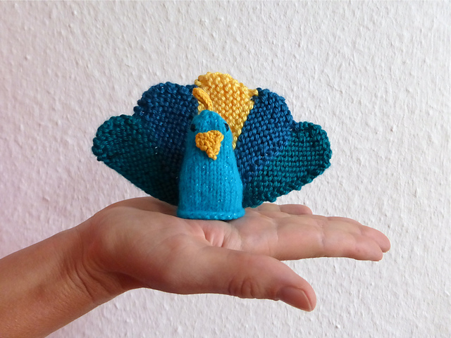 Miniature Peacock doll