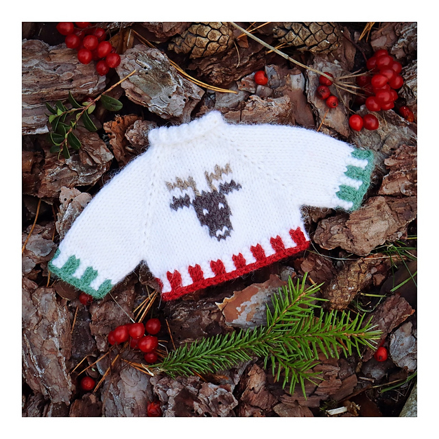 Christmas moose jumper