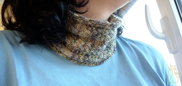 Herringbone Rib Neckwarmer or Headband