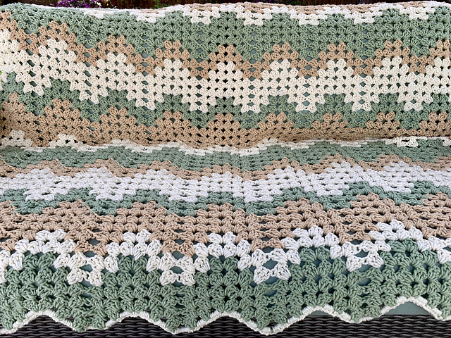 Retro Granny Ripple Blanket