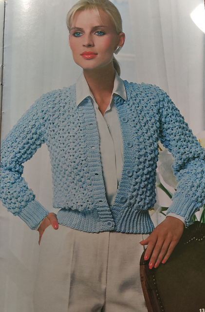 Crochet Cardigan D-390