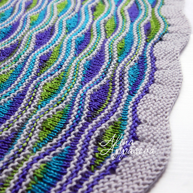 Lakes and Rivers Shawl