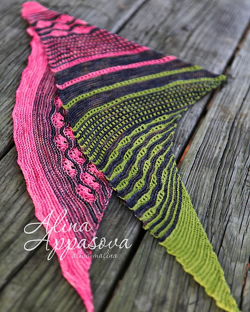 Painting Flowers Lace Shawl