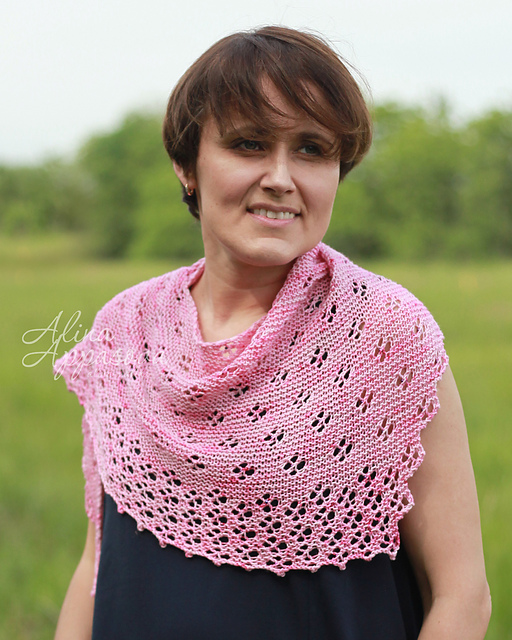 Dancing Petals Shawl