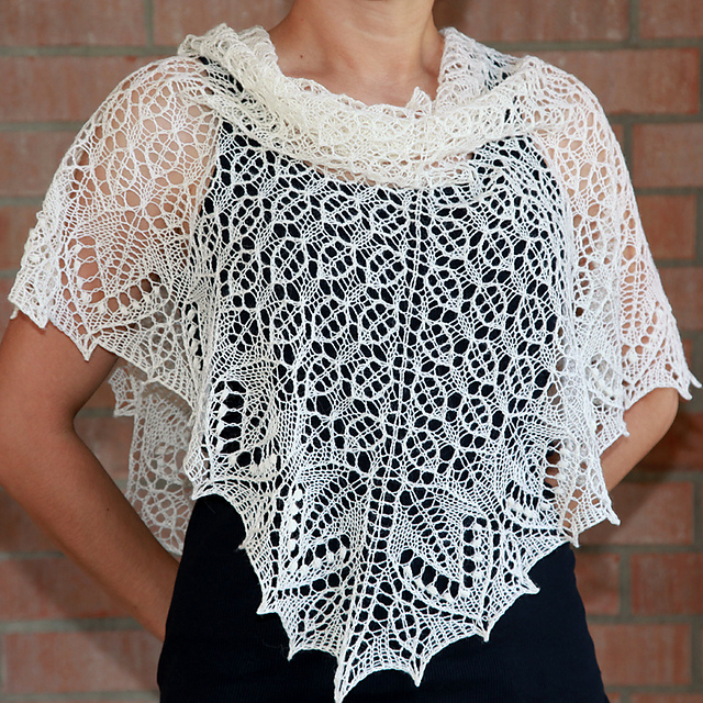 Just Leaves Lace Shawl