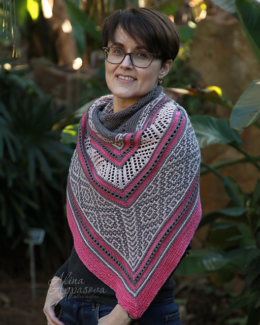 Tickled Pink Shawl