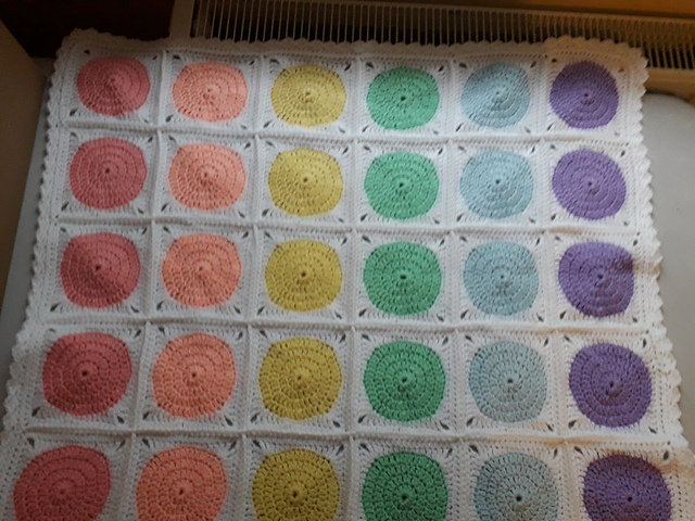 Rainbow Circles Blanket