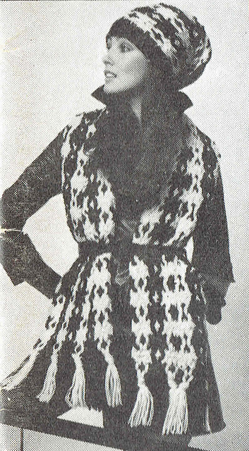 Black and White and Woven Scarf