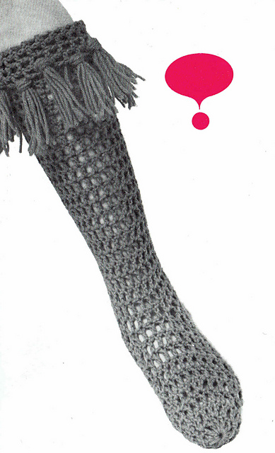 Mesh Crochet Socks