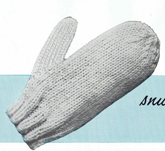 Ladies' and Mens' 2 Needle Mittens