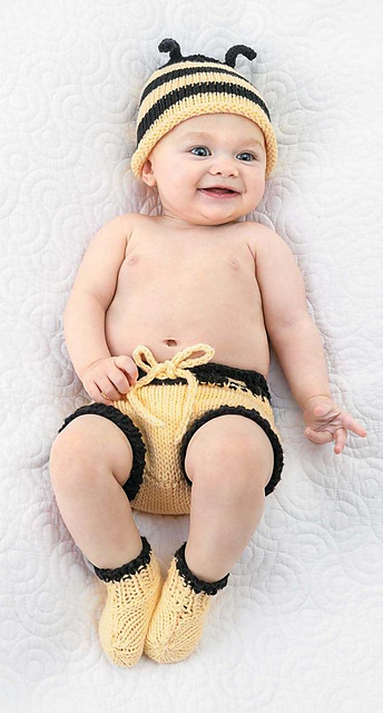 Bumble Bee Diaper Cover Set