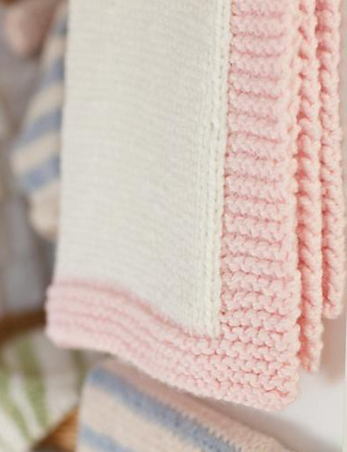 Pink Border Blanket