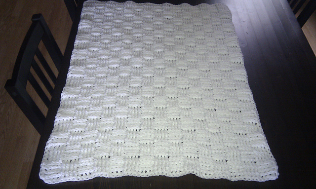 Alpaca Basket-Weave Throw
