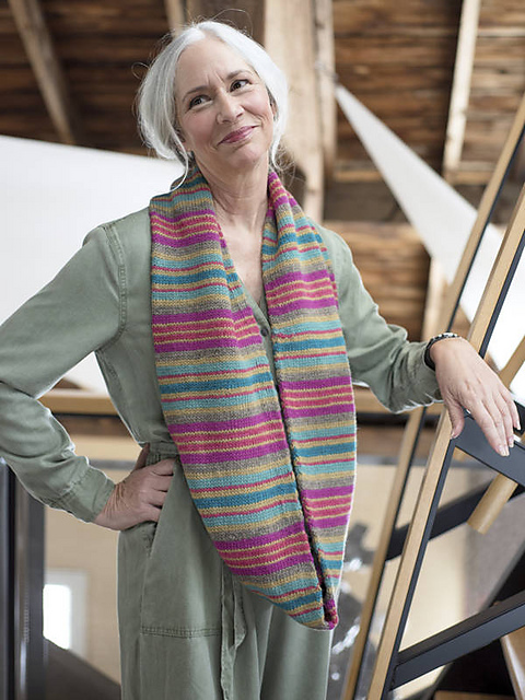 Bayadere Stripe Cowl