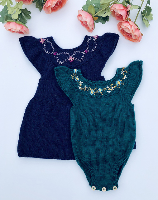Louisa Baby Dress and Onesie