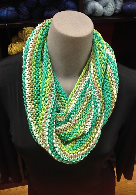 All About Yarn Infinity Ribbon Cowl
