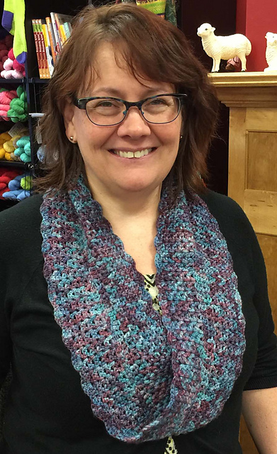 Winter Sunset Crocheted Cowl