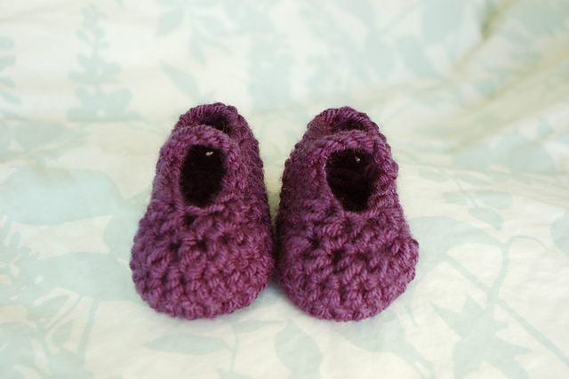 Worsted Weight Newborn Booties