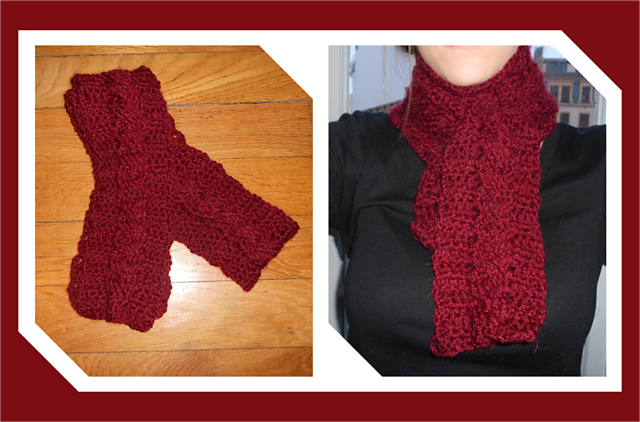 Crazy Cable Scarf