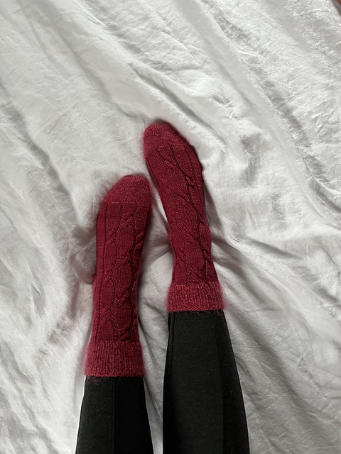 Cozy Little Cable Socks