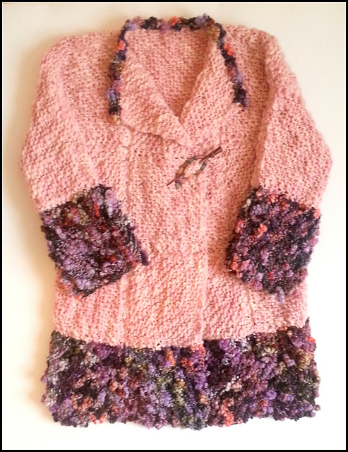 Coat with Contrast Edgings