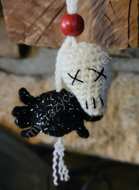 Skull Spider Car Charm