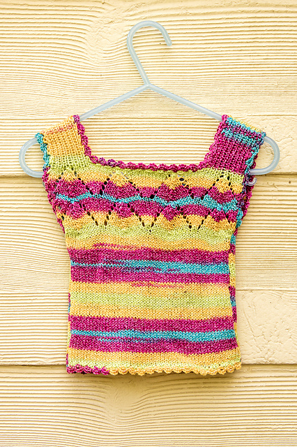 Summer Baby Vest with Lace Detail