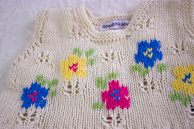 Girls Summer Ruffle Top With Flowers