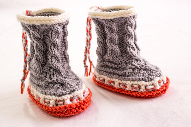 High Top Cable Booties
