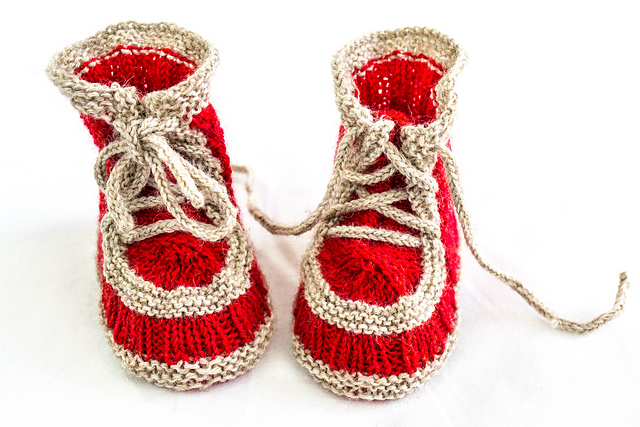Lace Up Rib Booties