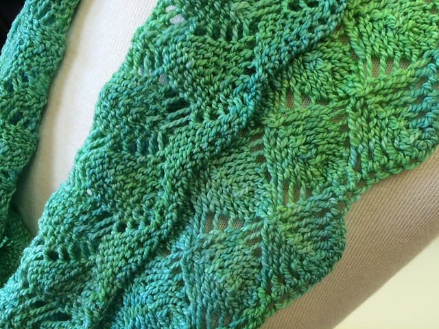 Spring Leaf Lace Cowl
