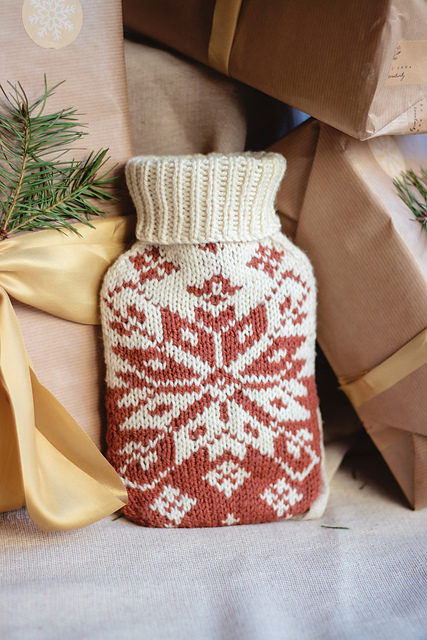 Snowstorm (Hot water bottle cover)