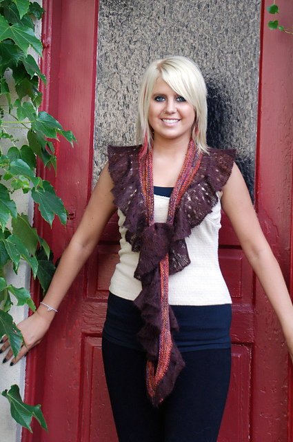 English Garden Scarf and Handwarmers