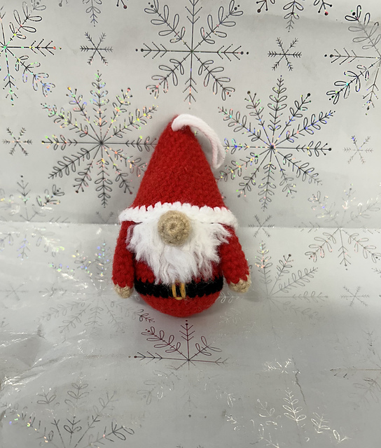 Mini Hanging Santa Gnome