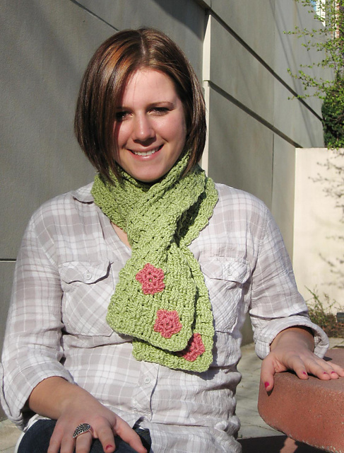 Basketweave Spring Scarf