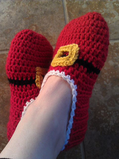 Ladies Santa Slippers