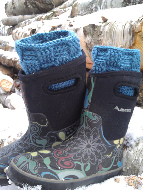 Basketweave Boot Cuffs