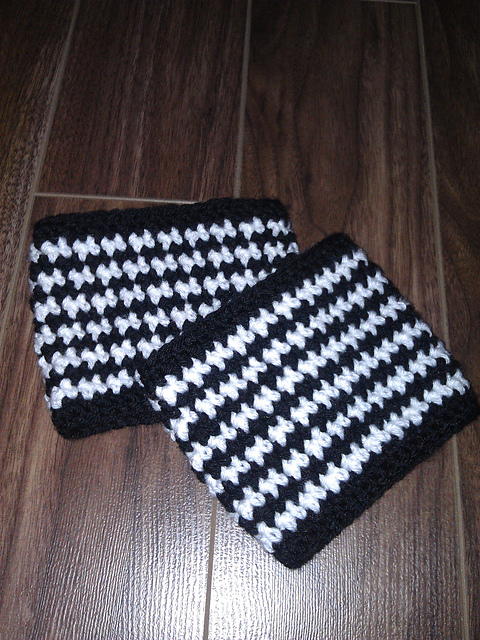 Hounds Tooth Boot Cuffs and BONUS Headband