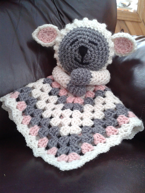 Lamb Lovey Security Blanket