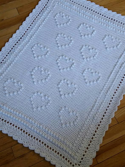 Popcorn Hearts Baby Blanket