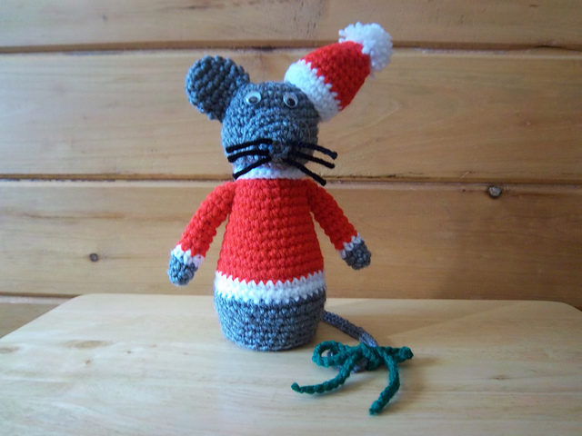 Santa Mouse air freshener cozy