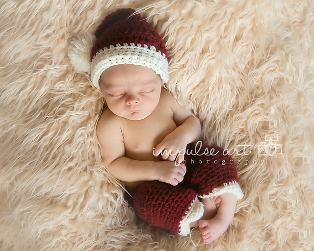 Newborn Santa Hat