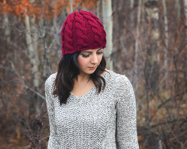 Chunky Cable Knit Hat