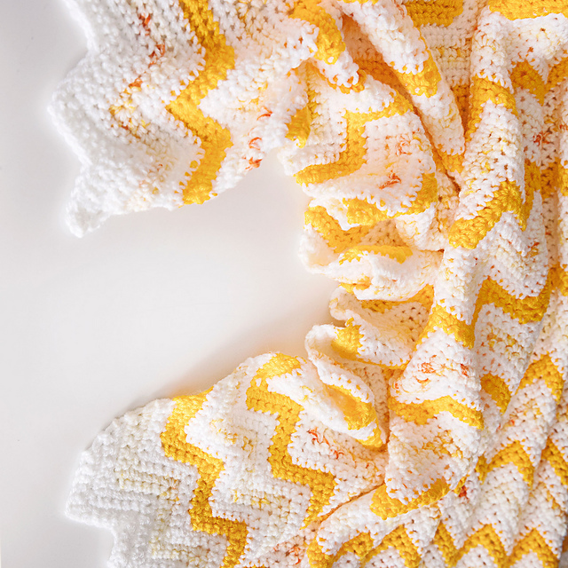 Peaches and Cream Baby Blanket