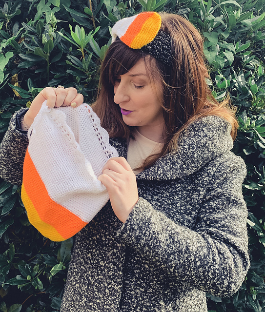 Candy Corn Trick or Treat Bag
